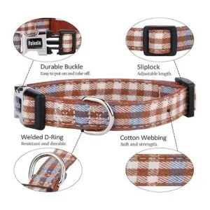 Faleela Collar de perro suave y cómodo con corbatín_3