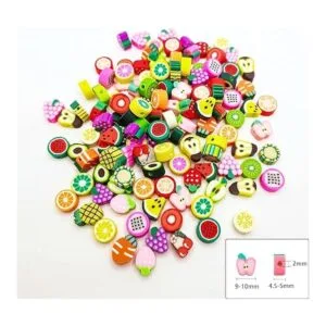 JEBBO 480 cuentas de arcilla de frutas para hacer joyas_3