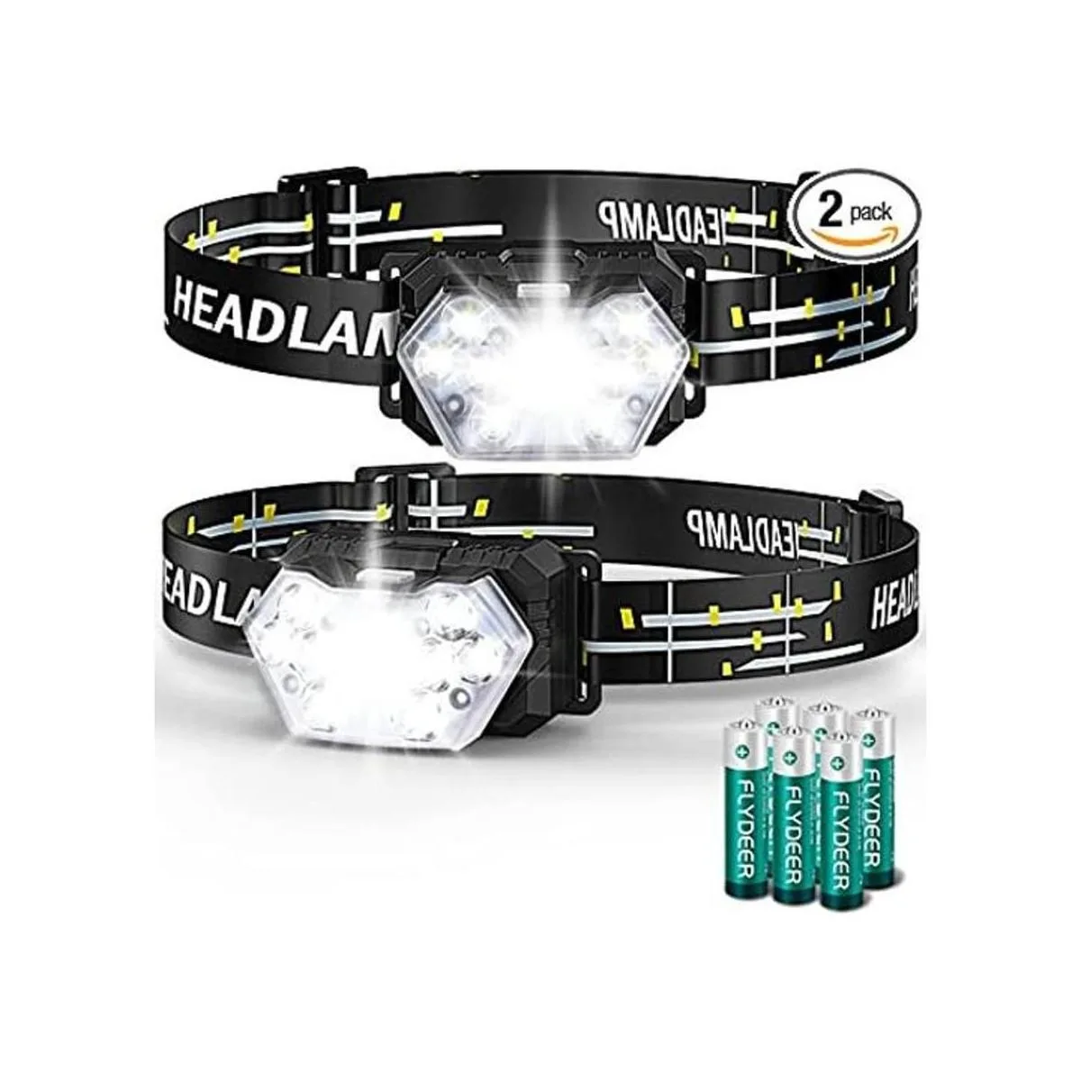 Eirnvop Paquete de 2 faros delanteros LED de 2000 lúmenes_1