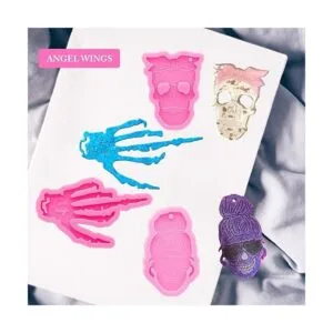 Kit de 43 moldes de silicona para Halloween diseño de_4