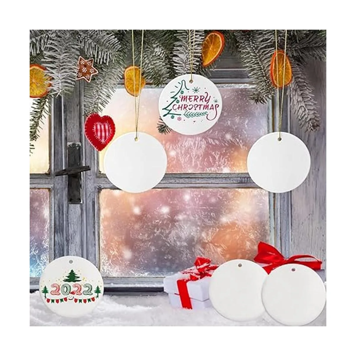 Sublimation Ceramic Ornaments Sublimation Ornament Blanks_5