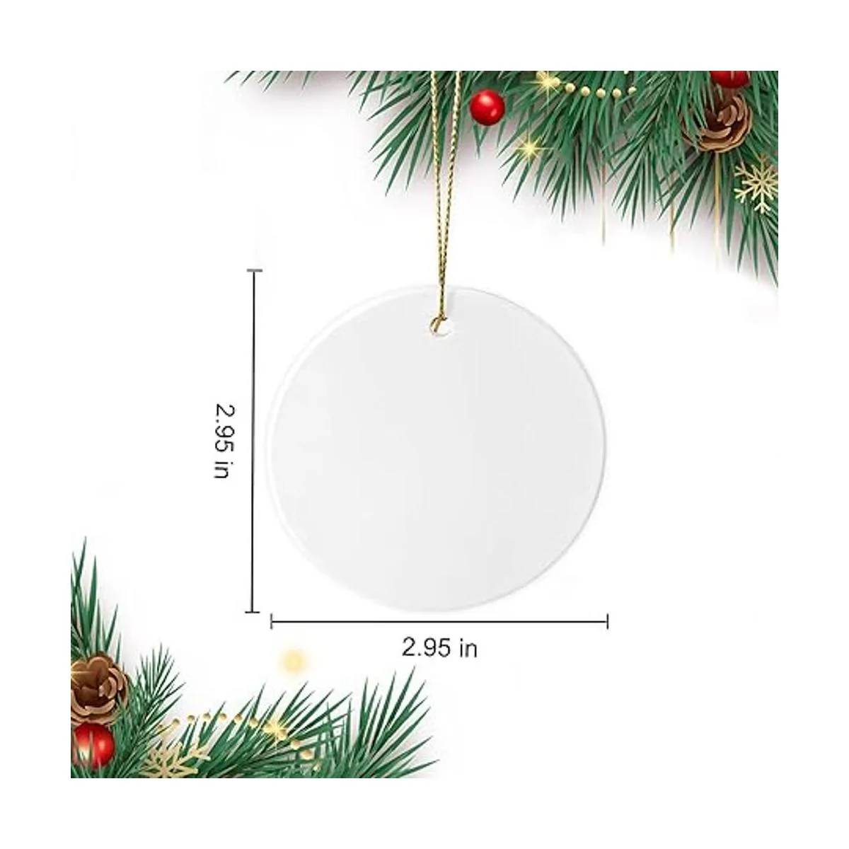 Sublimation Ceramic Ornaments Sublimation Ornament Blanks_2