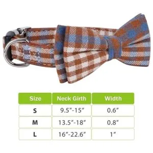 Faleela Collar de perro suave y cómodo con corbatín_6