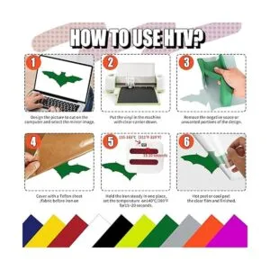 Vinilo de transferencia de calor 3D de 12 x 10 pulgadas_5