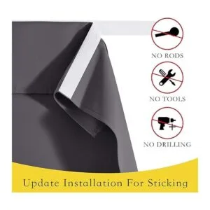 NICETOWN Cortina opaca para puerta con aislamiento_3