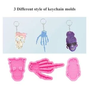 Kit de 43 moldes de silicona para Halloween diseño de_5