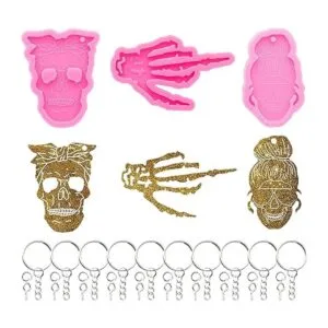 Kit de 43 moldes de silicona para Halloween diseño de_6