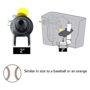 Juego de reparación de repuesto para aleta de inodoro de 2_2