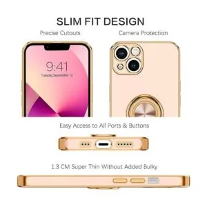 BENTOBEN Funda para iPhone 13 rosa claro_4