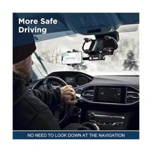 IPOW Soporte grande para teléfono de espejo retrovisor_2