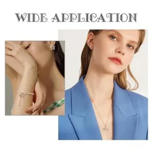 Beebeecraft 1 caja de 10 dijes de leopardo chapados en oro_6