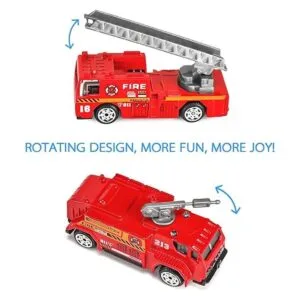 Juego de 14 piezas de camión de bomberos con juguete de_3
