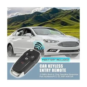 X AUTOHAUX 315MHz N5FA08TAA Llavero remoto de entrada_2