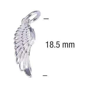 VALYRIA 5pcs Plata de Ley 925 DIY Ala de ngel colgantes_3