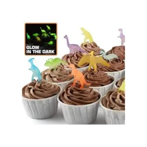 Juego de 96 piezas de juguete de dinosaurio que brilla en_4