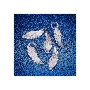 VALYRIA 5pcs Plata de Ley 925 DIY Ala de ngel colgantes_2