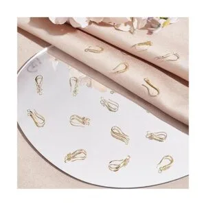 Beebeecraft 24 ganchos para aretes de circonita cúbica de_4