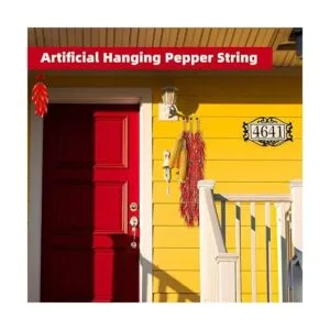 VIOCIWUO 3 piezas de pimientos rojos artificiales_3