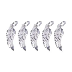 VALYRIA 5pcs Plata de Ley 925 DIY Ala de ngel colgantes_1