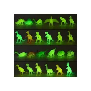 Juego de 96 piezas de juguete de dinosaurio que brilla en_2