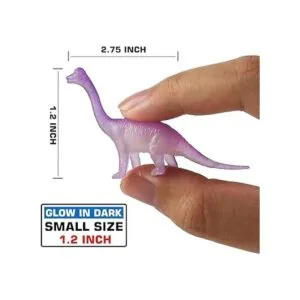 Juego de 96 piezas de juguete de dinosaurio que brilla en_3