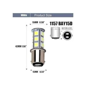BlyilyB Paquete de 10 bombillas LED de 6500 K blancas 1157_2