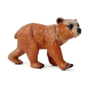 Grizzly Bear Juego de figuras de animales de plástico_3