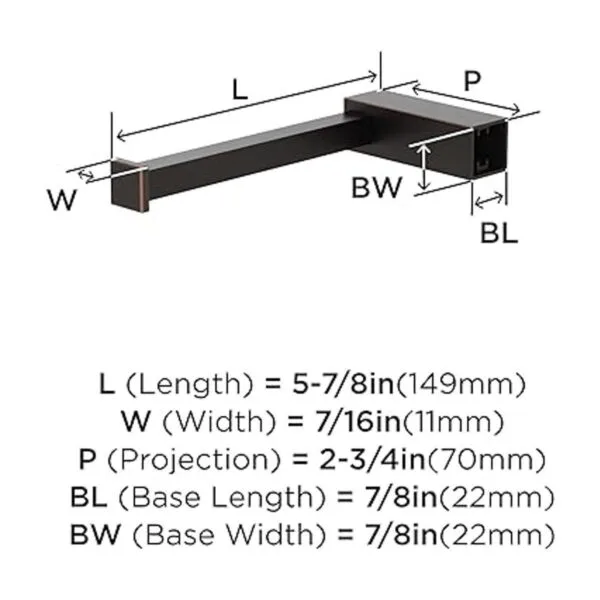 Amerock Soporte para papel higiénico Bronce aceitado_6