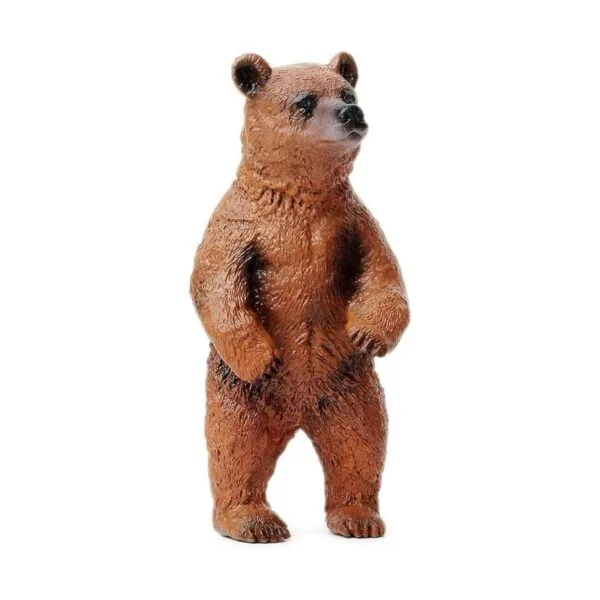 Grizzly Bear Juego de figuras de animales de plástico_4