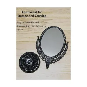 Schones Geschaft Espejo de maquillaje de mesa de 2 caras_3