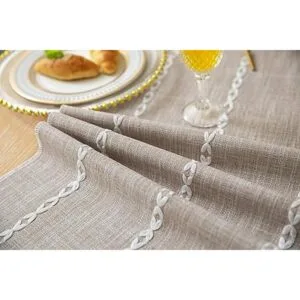 ZeeMart Camino de mesa de granja camino de mesa rústico_7