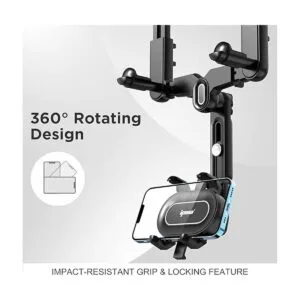 IPOW Soporte grande para teléfono de espejo retrovisor_5