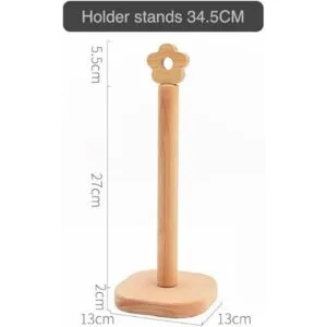 Soporte para toallas de papel organizador de madera para_3