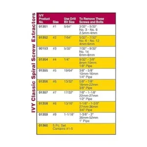 IVY Classic 01360 Juego de 5 piezas de extractor de_3