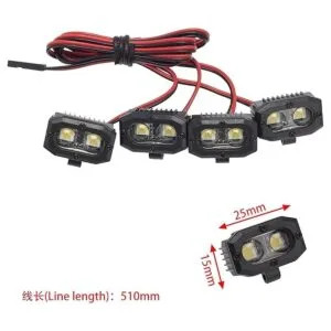 DKKY Luz de parachoques para control remoto 4 luces_3