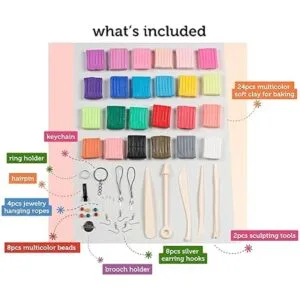 Incraftables Kit de arcilla polimérica bloques suaves de_2