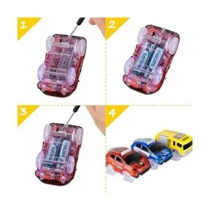 Solo repuesto de autos de juguete iluminados con 5 luces_5