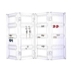 Sooyee Organizador de aretes de 256 agujeros 5 niveles_1