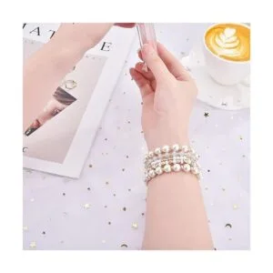 VISOOM Pulsera de cuentas compatible con Apple Watch Band_3