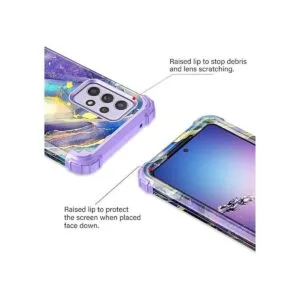 Rancase Funda compatible con Galaxy A52 5G tres capas de_4