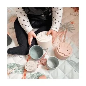 Moonkie Juguete de tazas apilables para bebé divertido_4