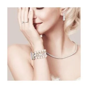 VISOOM Pulsera de cuentas compatible con Apple Watch Band_4