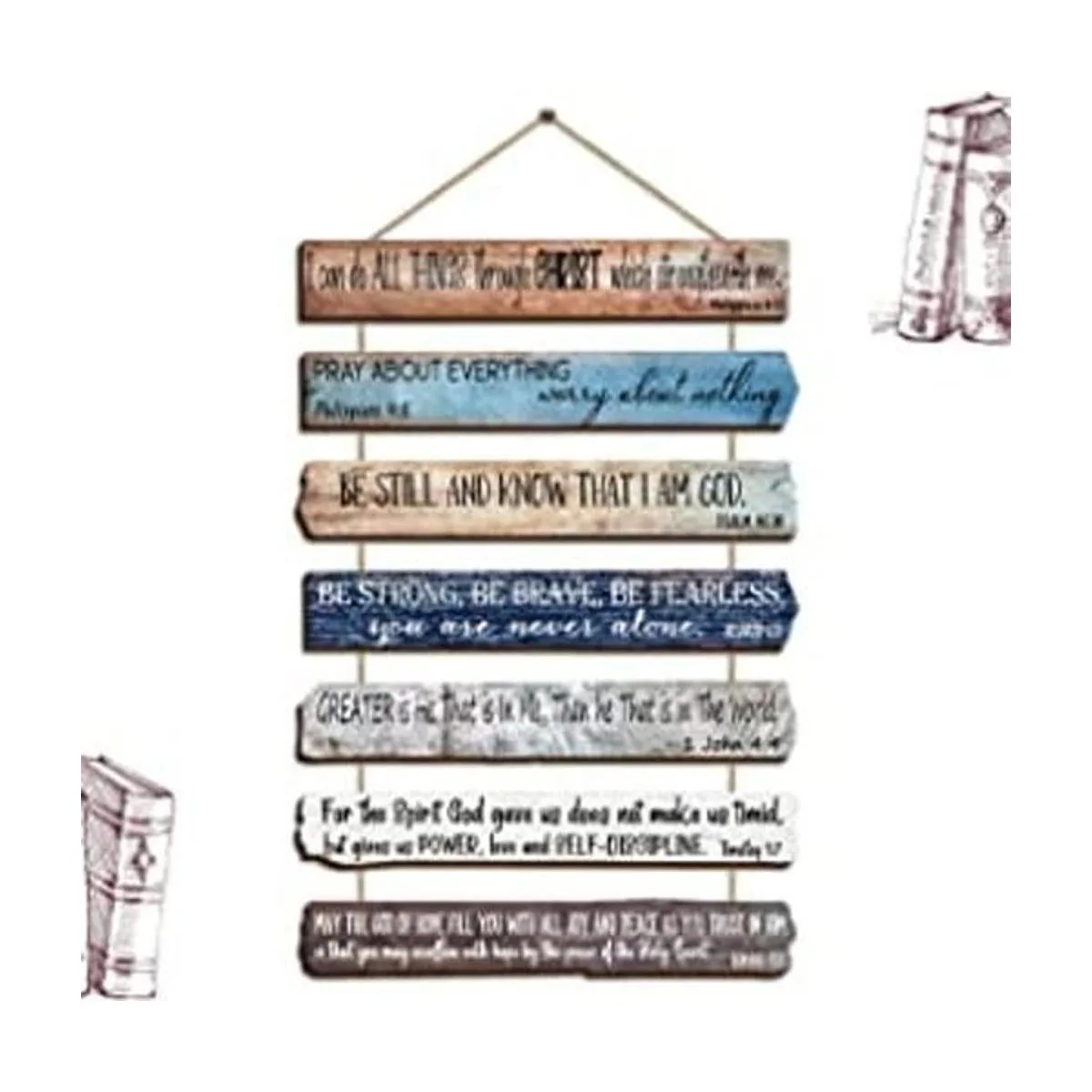 Arte de pared cristiano con versículos de la Biblia de_1