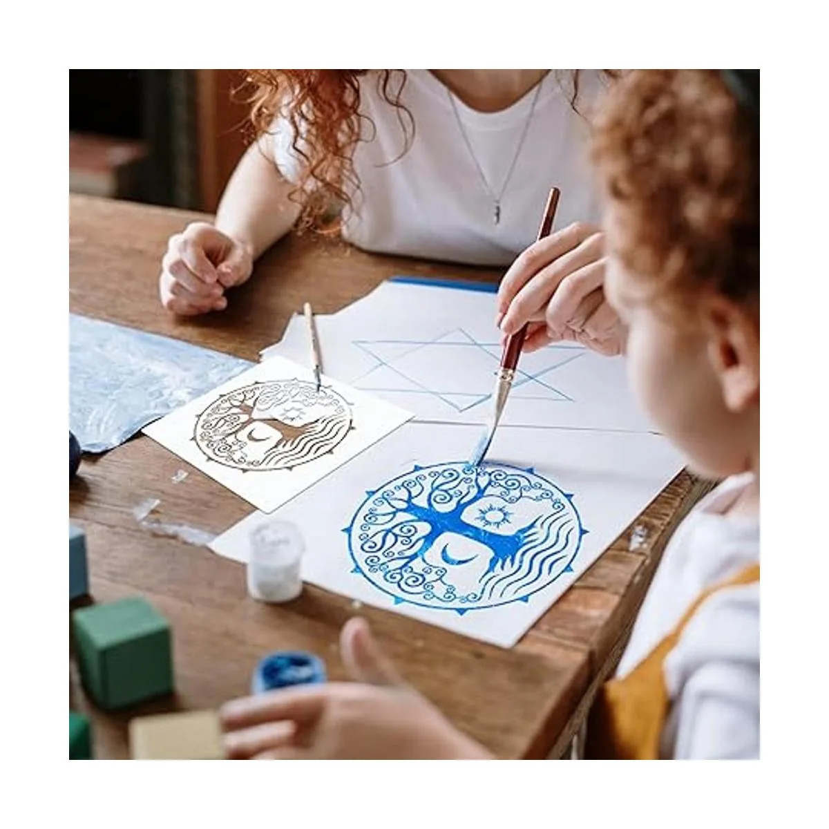 9 plantillas grandes de mandala para el sol y la luna_7