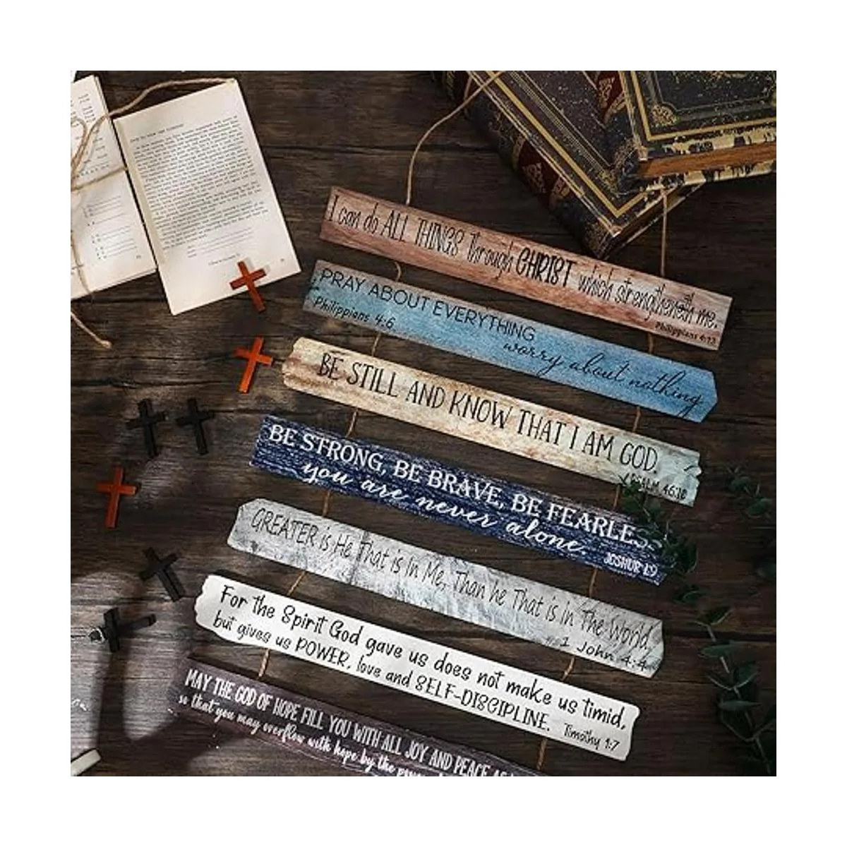 Arte de pared cristiano con versículos de la Biblia de_3