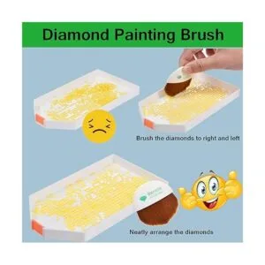 Benote Bandeja de pintura de diamante con tapa cubierta_5