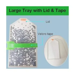 Benote Bandeja de pintura de diamante con tapa cubierta_2