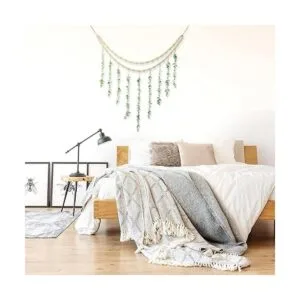 Decoración de pared bohemia de eucalipto colgante para_5
