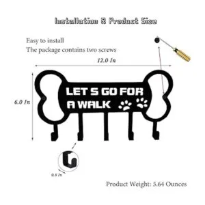 Soporte para correa de perro para pared organizador de_2