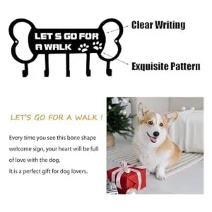 Soporte para correa de perro para pared organizador de_4